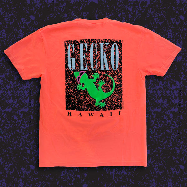 1988 Secret Gecko Marble Re-Issue - Electric Mango Pigment Tee