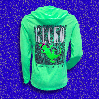 Gecko Hawaii Neon HoodTEES