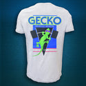 1988 Gecko Muscle Beach V2 - White Cotton Tee