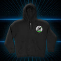 Gecko Super Moon - Zip Hoodie Black/Glow