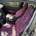Gecko Beach Towel & Car Seat Cover Combo - Pink/Black Multi