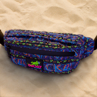 Iconic Multi Purple/Black Retro Fanny Pack