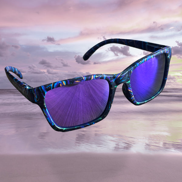 Gecko Purple Multi Sunglasses