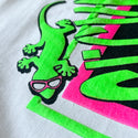 Aloha Arcade White Tee - Gecko X Nazar 4