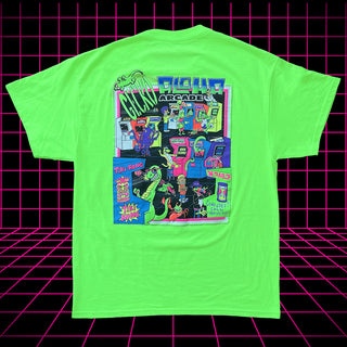 Aloha Arcade 1980s Neon Green - Gecko X Nazar 4 Limited Tee