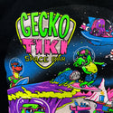 Gecko Space Tiki: Black Beefy Tee