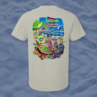 Original Party Animal - Gecko X Nazar Natural Off-White Beefy Tee