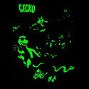 Gecko Space Tiki: 1980's Soft Blue Tee