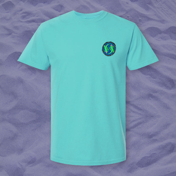 Original Party Animal - 1980's Surfside Cyan Pigment Dyed Tee