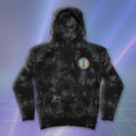 Aloha Arcade Black Tie-Dye Hoodie