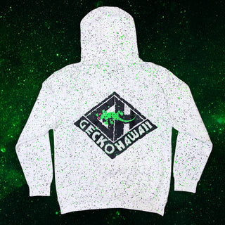 Gecko Space Dust Glow-In-The-Dark Limited Edition Splatter Hoodie