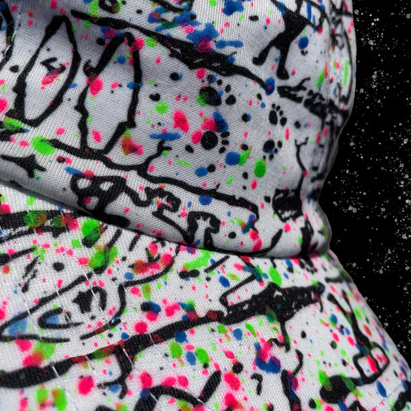 Secret Home Skillet Glow In The Dark Splatter 1990s Retro Dad Hat