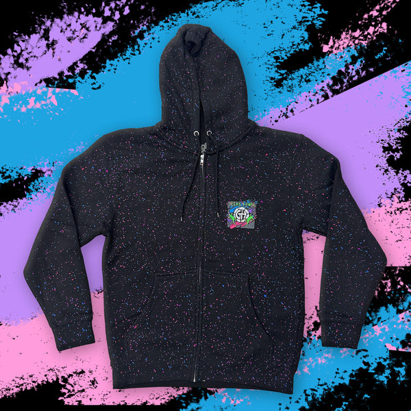 1992 Cosmic Aloha Glow In The Dark Splatter Hoodie