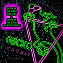 Secret Neon Nightclub Glow-In-The-Dark Retro Splatter
