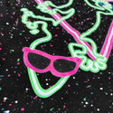 Secret Neon Nightclub Glow-In-The-Dark Retro Splatter