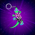 Gecko Hawaii Paradise Keychain