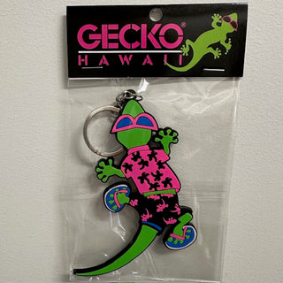 Gecko Hawaii Paradise Keychain