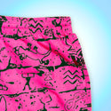 Iconic Gecko Wall Hot Pink Volley Shorts