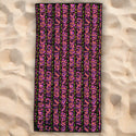 Gecko Beach Towel & Car Seat Cover Combo - Pink/Black Multi