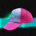 Glow-In-The-Dark Splatter Neon Pink Trucker Hat (LIMITED)