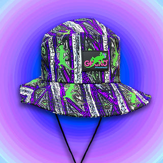 Gecko Purple Stripe Boonie Hat