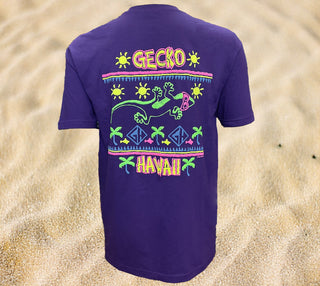 1989 Gecko Stitchwave - Purple Beach Tee