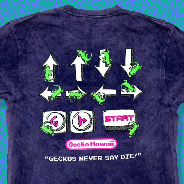 Secret Code - Purple Acid Wash Tee