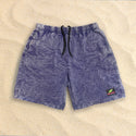 1980's Limited Surfer Style Purple Acid Wash Cotton Shorts