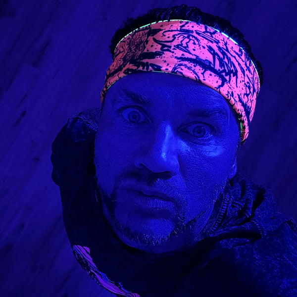 Orange Riff Raff RiFF RaFF x Gecko Reversible Headband