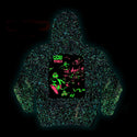 Gecko Tiki Space Bar | Gecko X Nazar  | Glow In The Dark White Splatter Hoodie