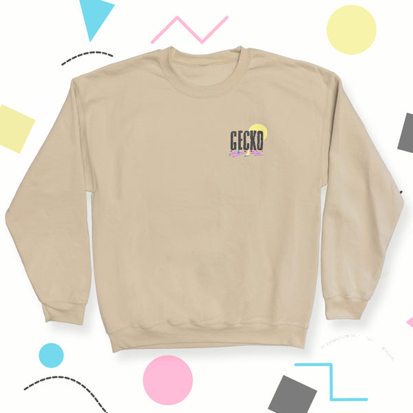 '87 Gecko Paint-By-Numbers Sand Crew Sweatshirt