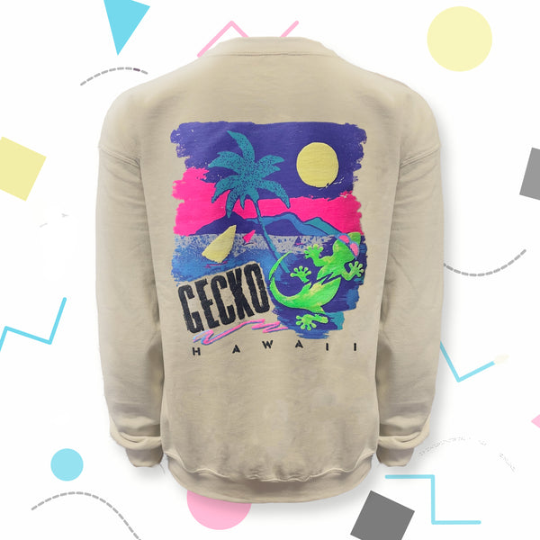 '87 Gecko Paint-By-Numbers Sand Crew Sweatshirt