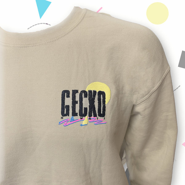 '87 Gecko Paint-By-Numbers Sand Crew Sweatshirt