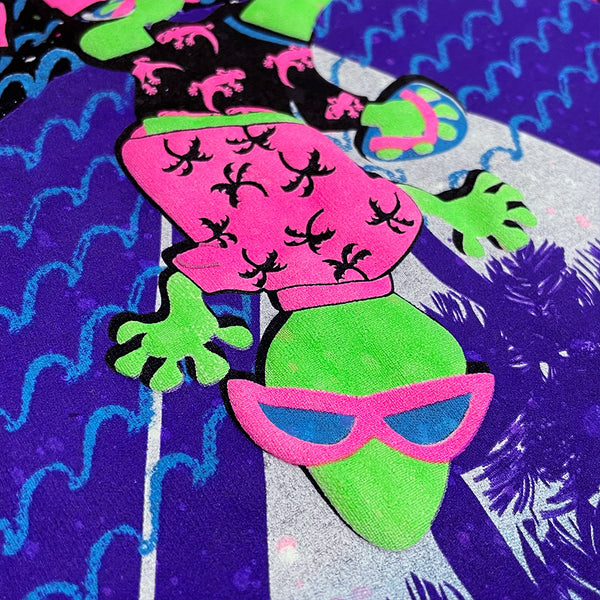 1980's Glow In The Dark Splatter - Saved By The Gecko (Limited)