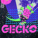 1980's Glow In The Dark Splatter - Saved By The Gecko (Limited)