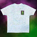 Limited Edition Space Gecko Glow In The Dark Splatter White Tee