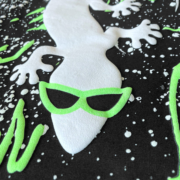 Space Gecko - Limited Electric Alien Zip Hoodie Black/Glow