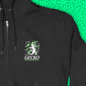 Space Gecko - Limited Electric Alien Zip Hoodie Black/Glow