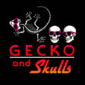 Gecko & Skulls - Limited Edition Halloween Stone Acid Wash Hoodie