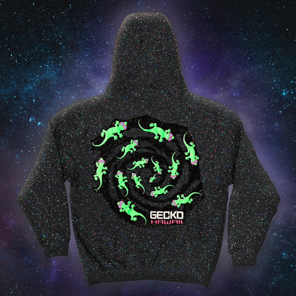 Gecko Void - Glow In The Dark Splatter Hoodie