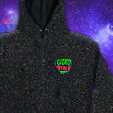 Gecko Tiki Space Bar | Gecko X Nazar  | Glow In The Dark Black Splatter Hoodie