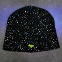 Gecko Hawaii Black Splattered Beanies