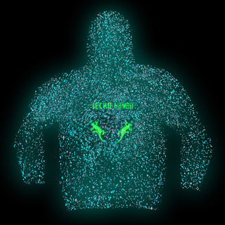 1992 Cosmic Aloha Glow In The Dark Splatter Zip Hoodie