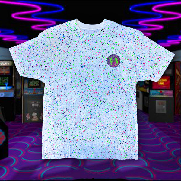 Aloha Arcade - Limited Edition Glow In The Dark Summer Splatter Tee