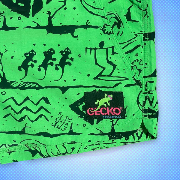 Gecko Wall - Neon Green Beach Runners (Unisex)