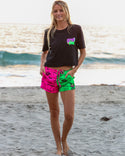 Women's Hot Pink Petro Board Shorts