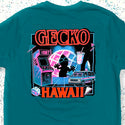 Secret Stranger Vibes - Limited Edition Gecko Grid 1980's Jade Beach Tee