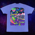 Gecko X Nazar | Tiki Space Bar | Boardwalk Blue Pigment Dyed T-Shirt