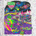 Gecko Tiki Space Bar | Gecko X Nazar  | Glow In The Dark White Splatter Hoodie