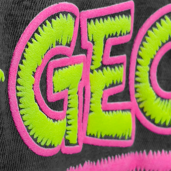 1989 Gecko Stitchwave - Black Volcanic Acid Wash